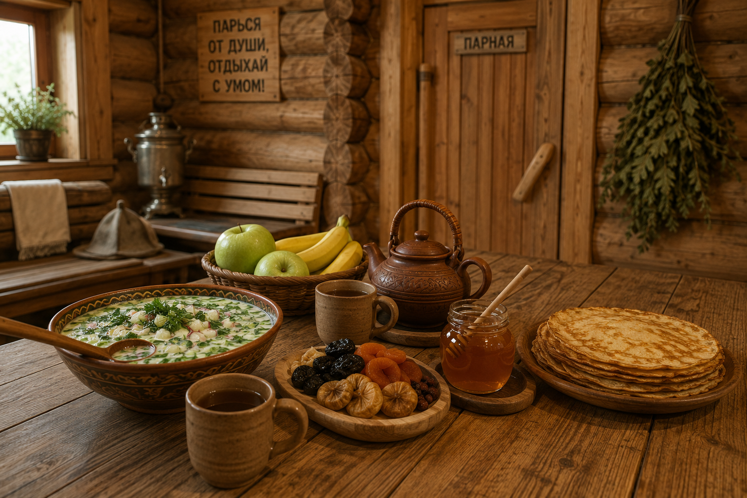 Лучшие блюда для банного отдыха