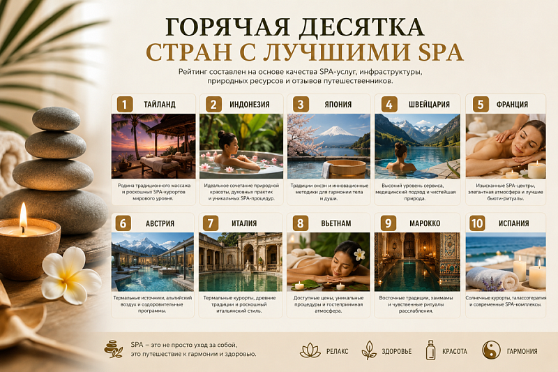 Горячая десятка стран с лучшими SPA