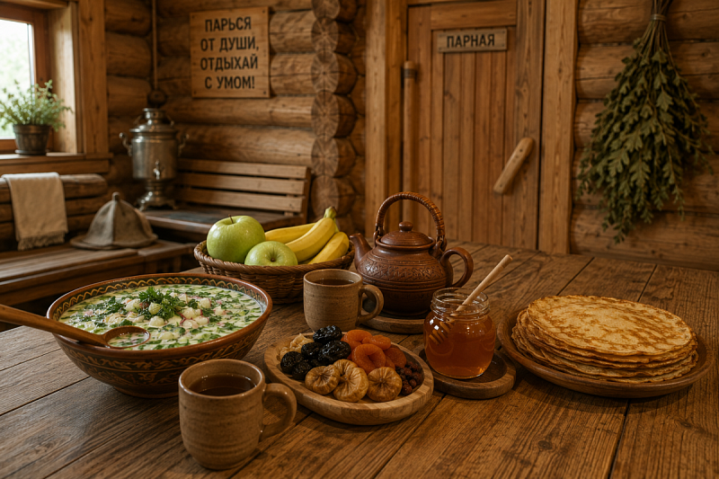 Лучшие блюда для банного отдыха